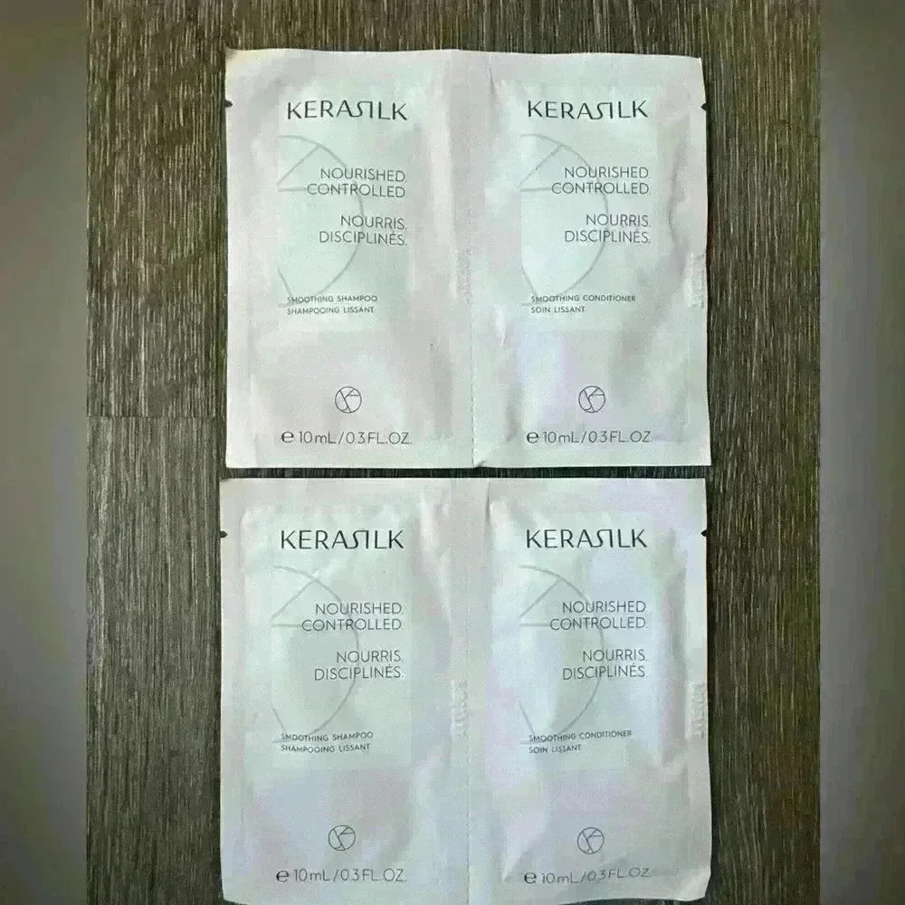 Kerasilk 4PC Vegan Nourished & Smooth shampoo and conditioner.